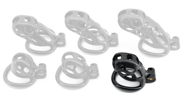 Black Robat Cage L – Premium Intimate Holder 6.5 X 3.7 Cm