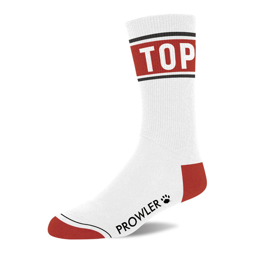 Pair Of Premium White-red Socks
