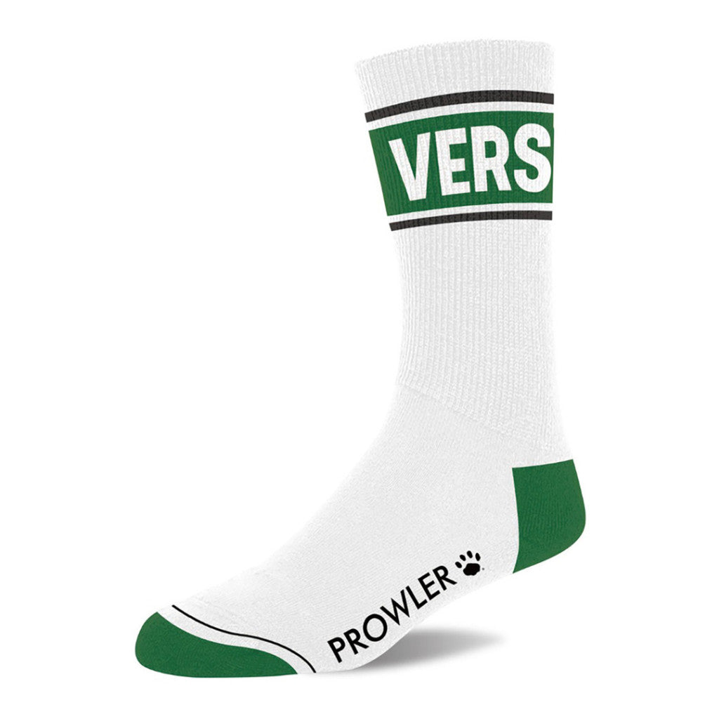 Vers – Premium White-green Pair Of Socks