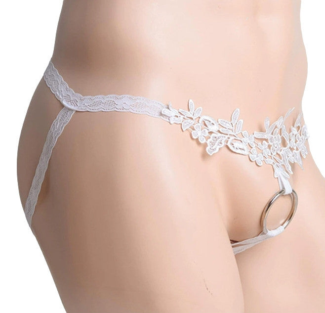 White Lace Jockstrap