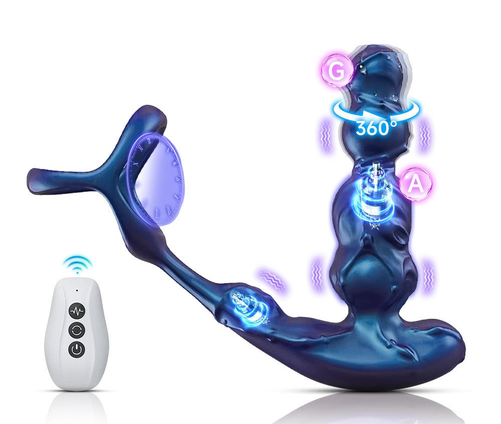 Plug Vibrator And Ball Ring 10 X 3.3 Cm