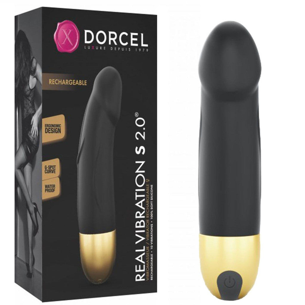 Real Vibration Vibrator 10 Modes G-spot Stimulating Usb Charging S Black-gold