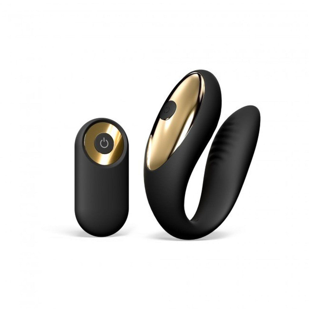 Marc Dorcel Vibrator For Couples 10 Modes G-spot Stimulator 8 Cm Black