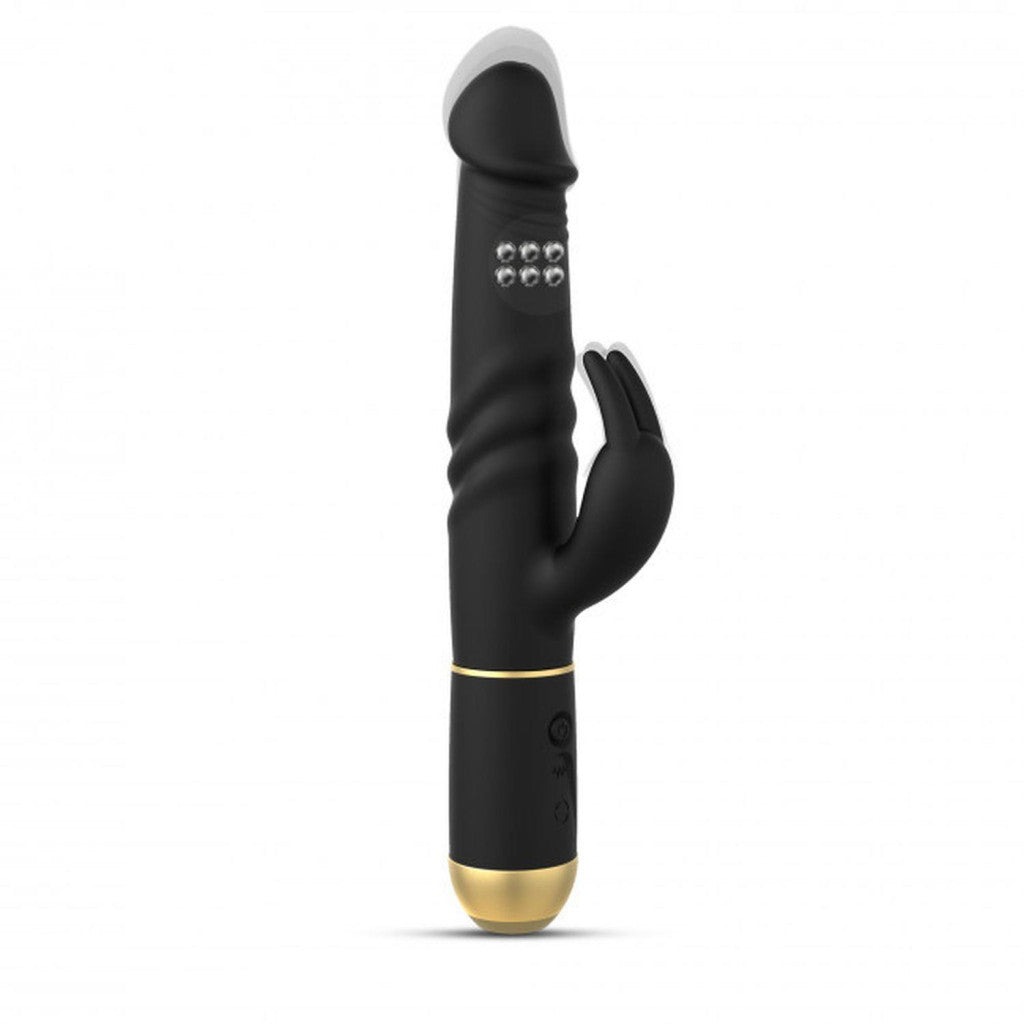 Dorcel Vibrator Vibrating Head 7 Modes Usb Charging 27 Cm Black-gold