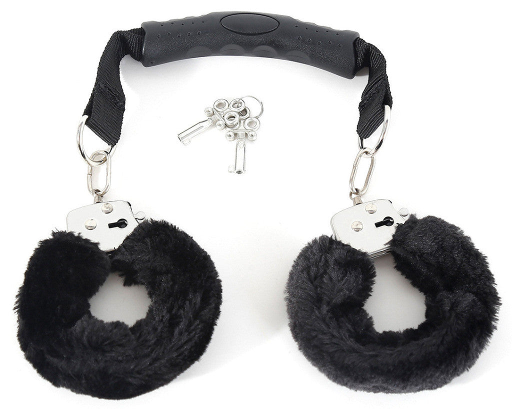 Binder With Black Fur Handle 53.5 Cm Stainless Steel