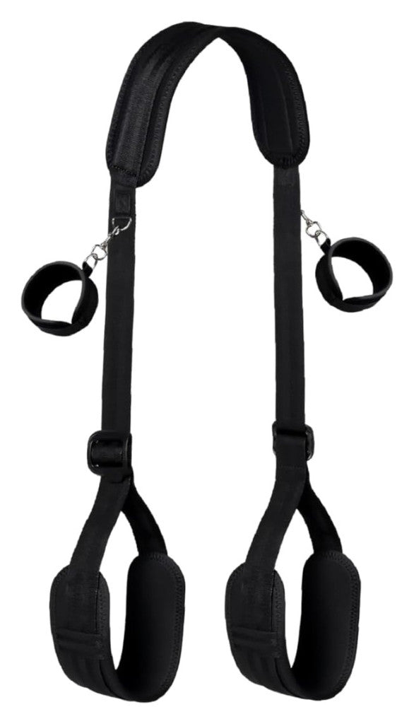 Adjustable Nylon Thigh And Wrist Binding In Black
