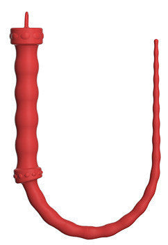 Viper Whip Wavy Surface Silicone 55 Cm Red