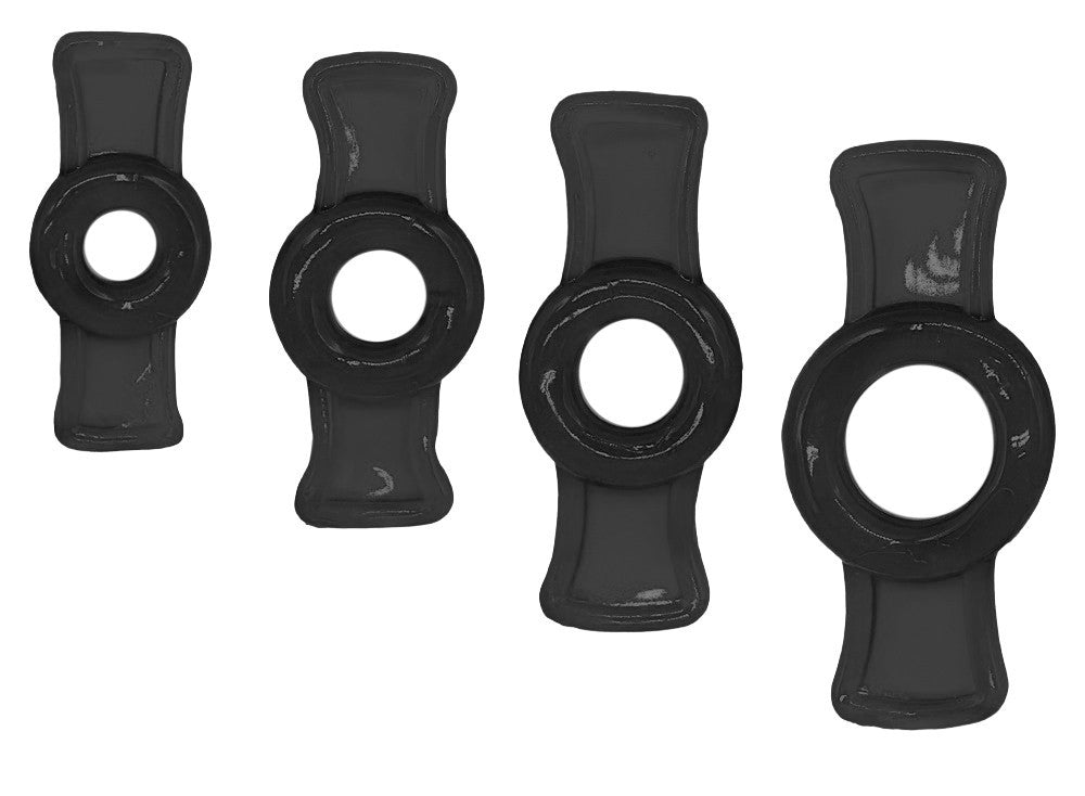 Mini Cockrings Penis Ring Set 4 Pcs Tpe 7-17 Mm Black