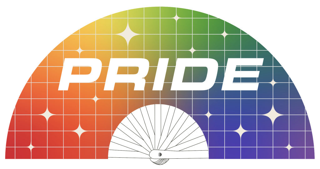 Pride Fan Rainbow Pattern 64 Cm