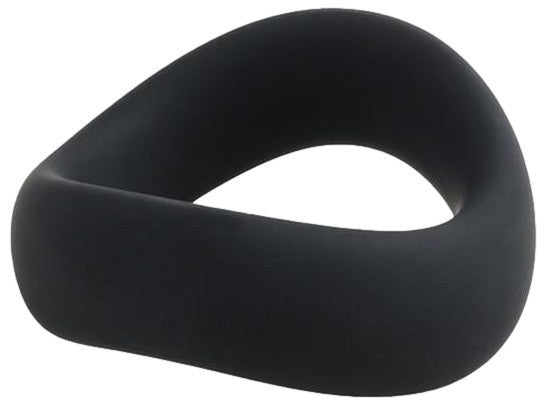 Lubricated Wavy Silicone Penis Ring 45-50 Mm Black