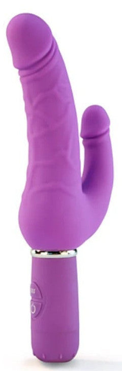 Double Dildo Vibrator 30 Modes Waterproof 21 Cm Silicone Black