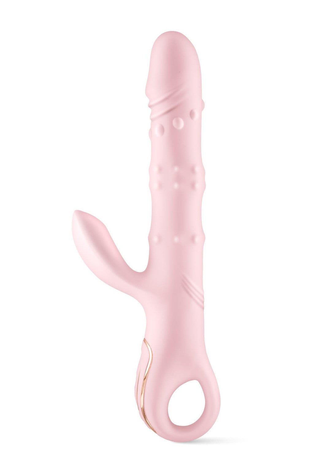 Yoba Vibrator Rabbit Rotating Tapping Vibrating Heating Pad Waterproof Pink