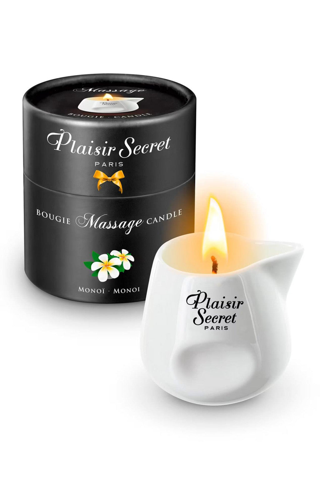 Plaisir Secret Massage Candle With Monoi Scent 80 Ml In Ceramic Holder