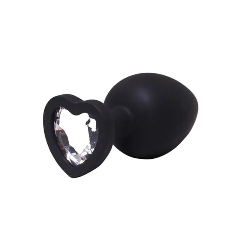 Sex Toy Anal Plug Silicone Safety Guard 8 Cm Black