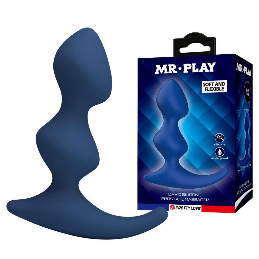 Mr. Play Prostate Stimulator Ergonomically Shaped Comfortable Blue