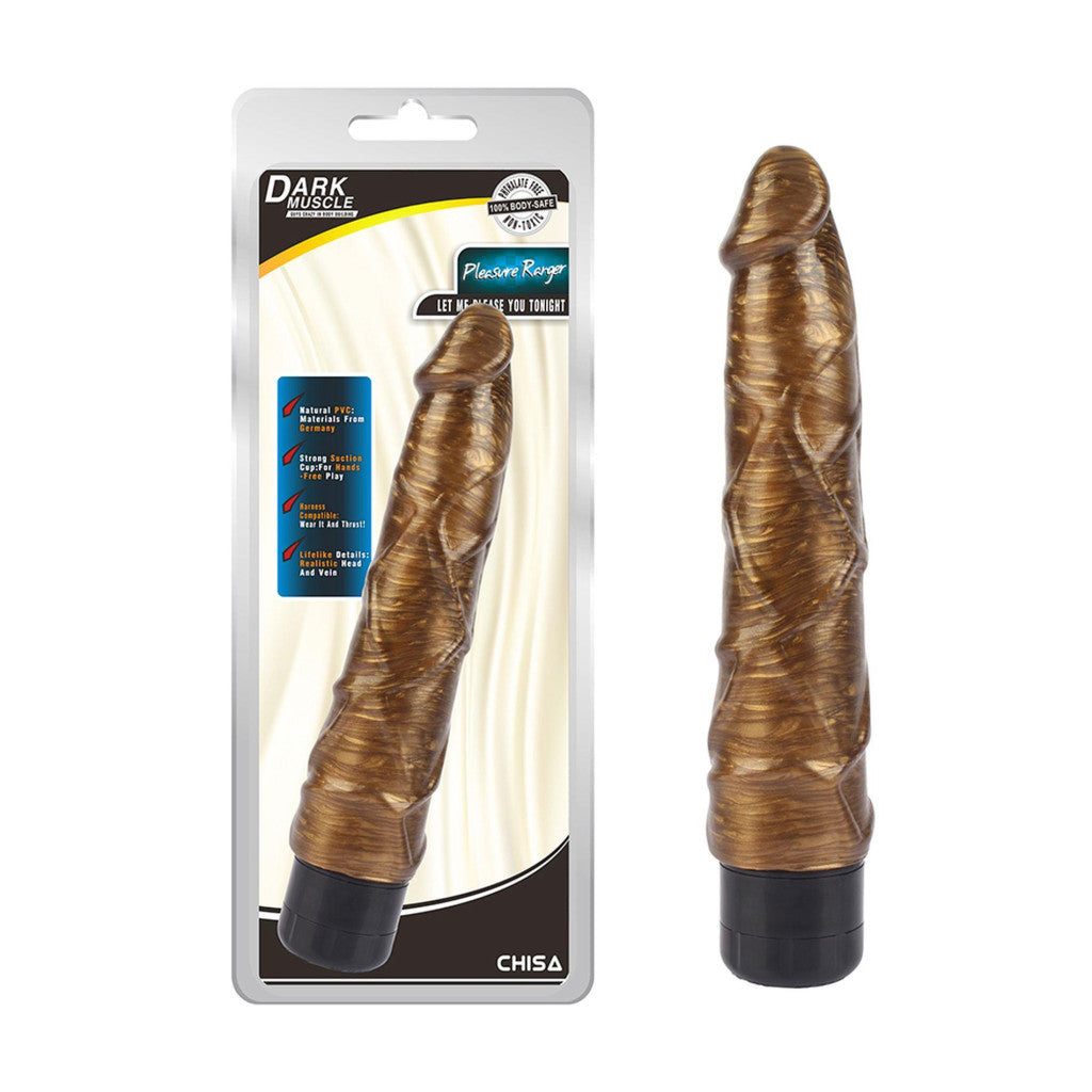 Pleasure Ranger Dildo Realistic 22.5 Cm Gold Pvc