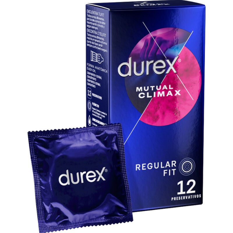Durex Climax Mutuo – Sensual Couple Condoms (12 Pcs)