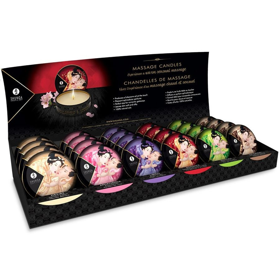 Shunga - 24 Pcs Candle Massage Scent For Romantic Indulgence