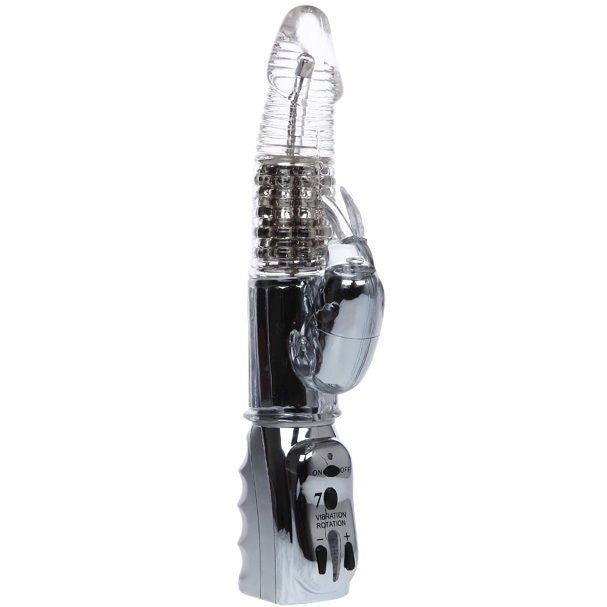 Baile Amour Missile - Transparent Rotating Vibrator 26.5 Cm