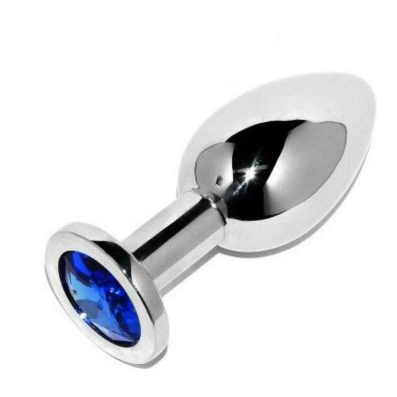 Metal Hard – Small Diamond Anal Plug Blue 5.71 Cm