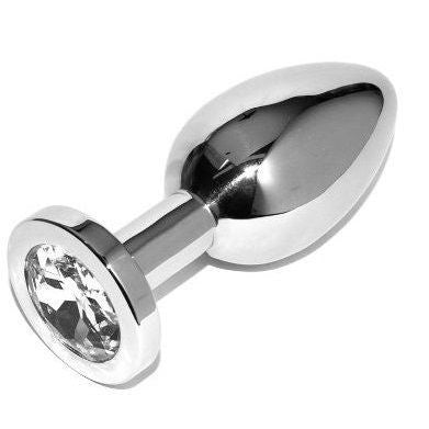 Metal Hard – Transparent Small Anal Plug With Diamond