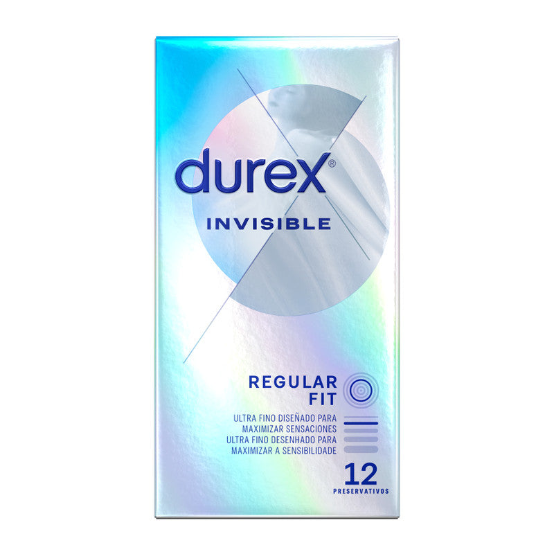 Durex - Invisible Extra Thin Condoms 12 Pcs Set