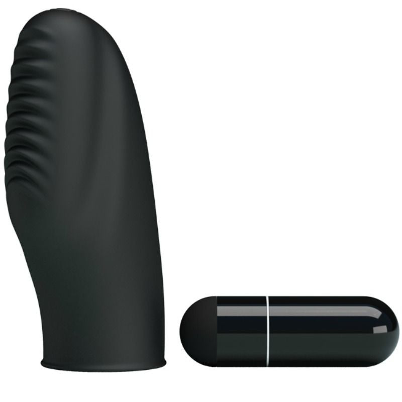 Pretty Love - Sensual Vibrating Finger Stimulator Black