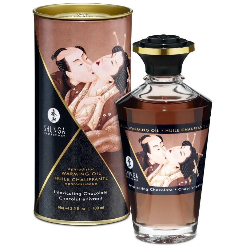 Shunga – Massage Oil With An Intense Chocolate Scent Warming Effect