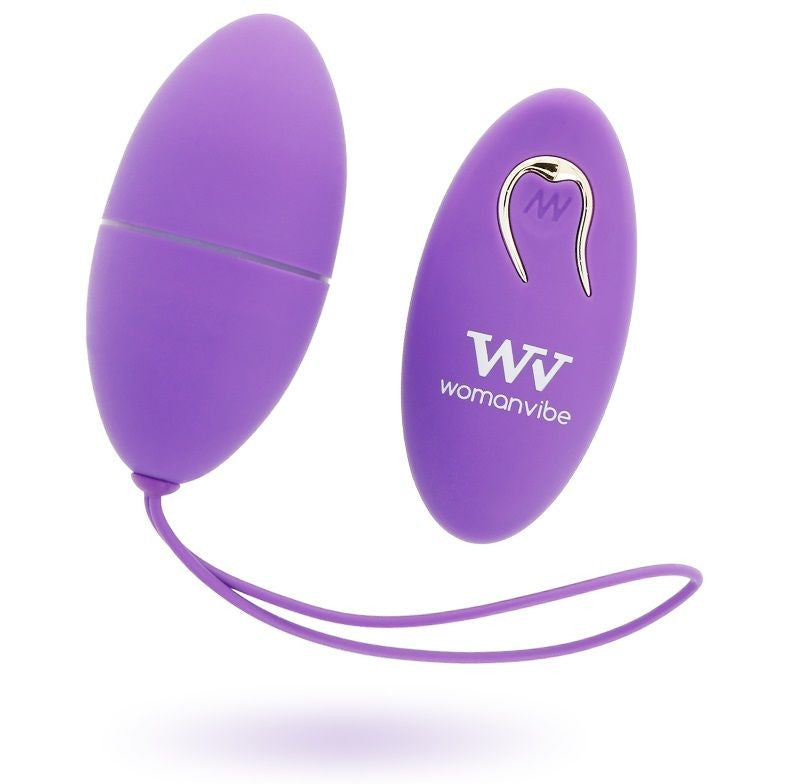 Womanvibe – Remote Control Egg Vibrator In Black Silicone