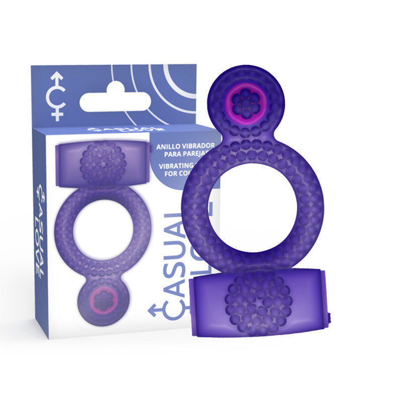 Casual Love - Vibrating Ring Double Pleasure Purple