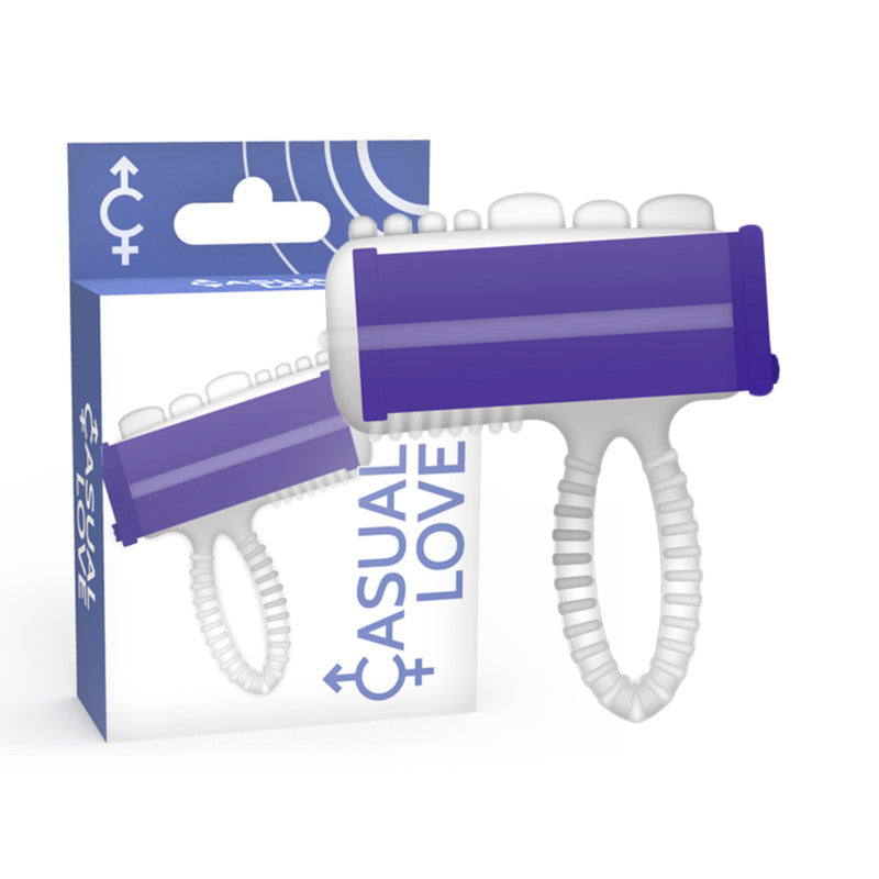 Casual Love – Ring Vibrator With Stimulating Tongue (purple)