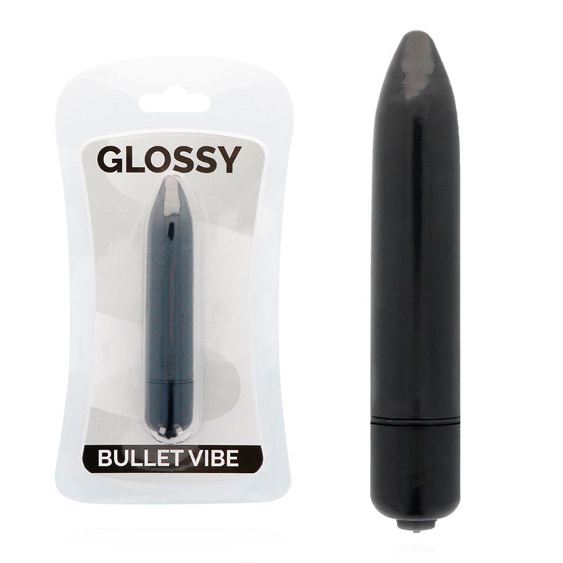 Glossy – Premium Slim Vibrator In Black