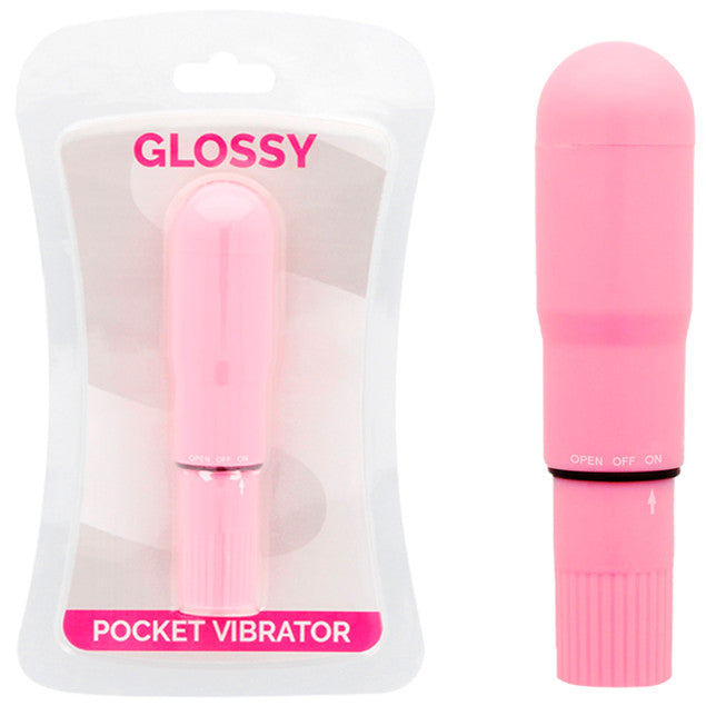 Glossy – Premium Pocket Vibrator In Pink
