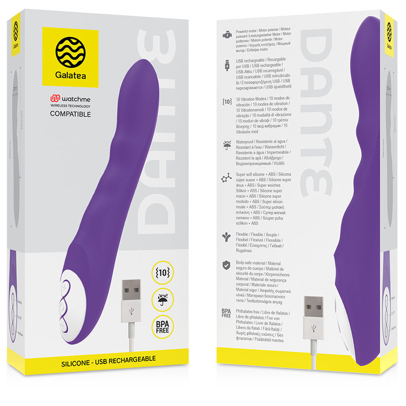 Galatea Dante Lilac – Waterproof Vibrator With Watchme Technology