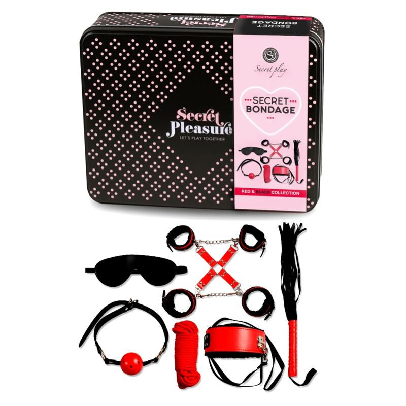 Secretplay - 6-piece Bdsm Set Red Collection