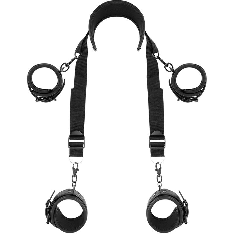 Fetish Submissive – Master Position With 4 Neoprene Handcuffs