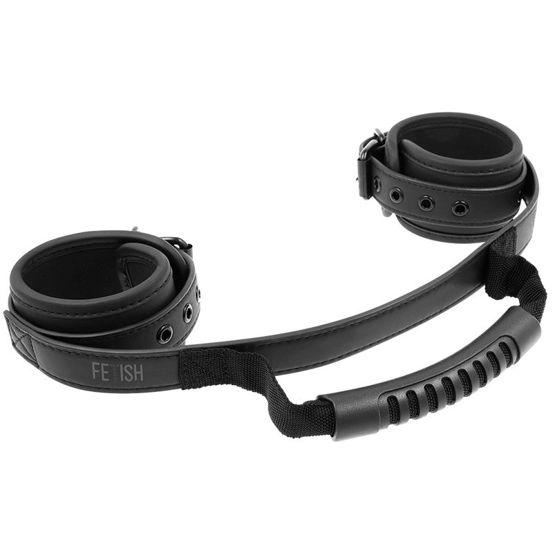 Fetish Submissive – Leather Baby Hybrid Handcuffs With Handle