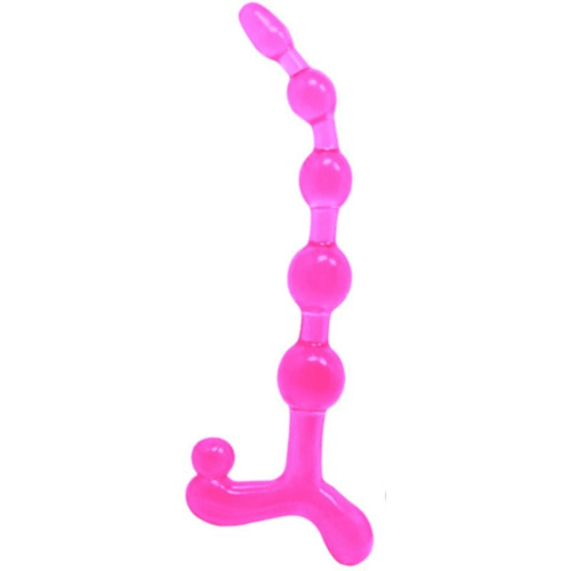 Baile - Flexible Pink Anal Beads