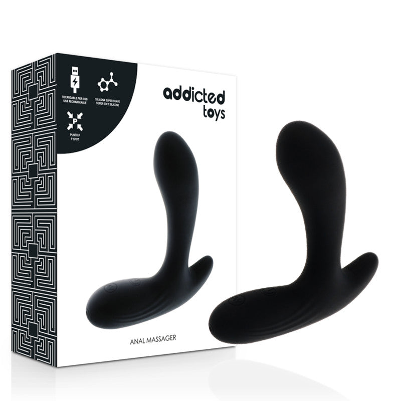 Addicted Toys - Vibrating Anal Massager Black