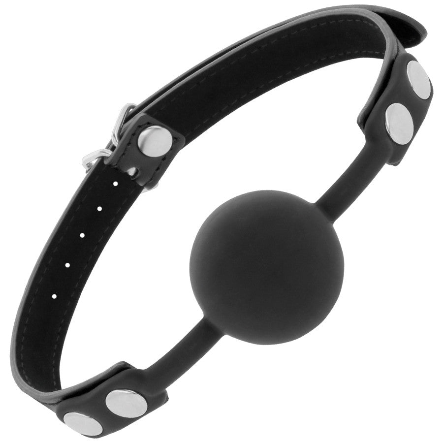 Darkness – Black Silicone Gag Strap For Intimate Play