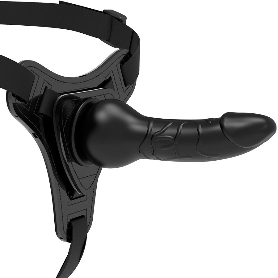 Fetish Submissive Harness - Black Silicone 16 Cm Realistic