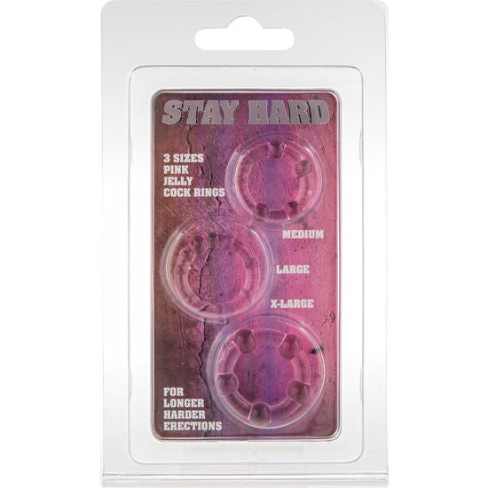 Seven Creations – Three-piece Pink Penis Ring Set