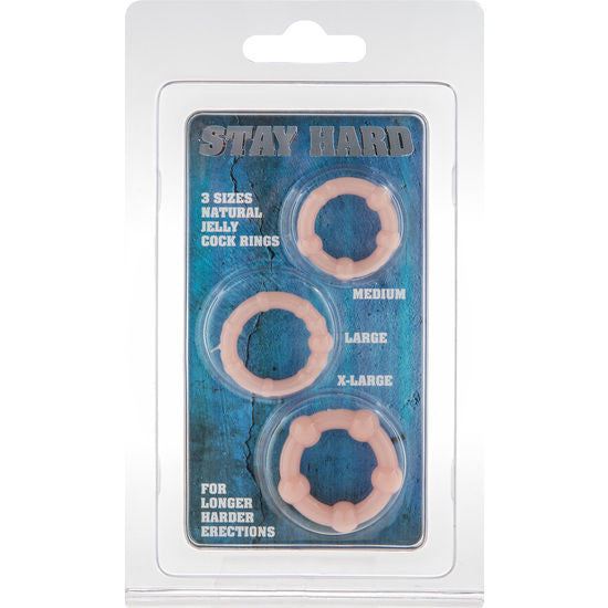 Seven Creations – Three-piece Leather Penis Ring Set