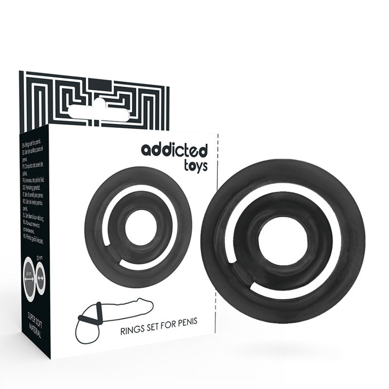 Addicted Toys – Premium Black Penis Ring