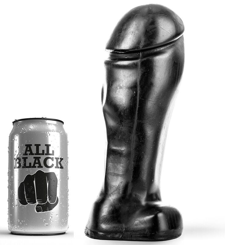All Black – 22 Cm Wide Base Dildo