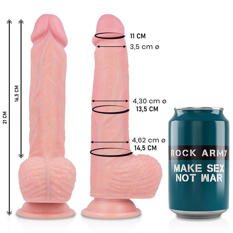 Rockarmy - Premium Liquid Silicone 21 Cm Vibrator