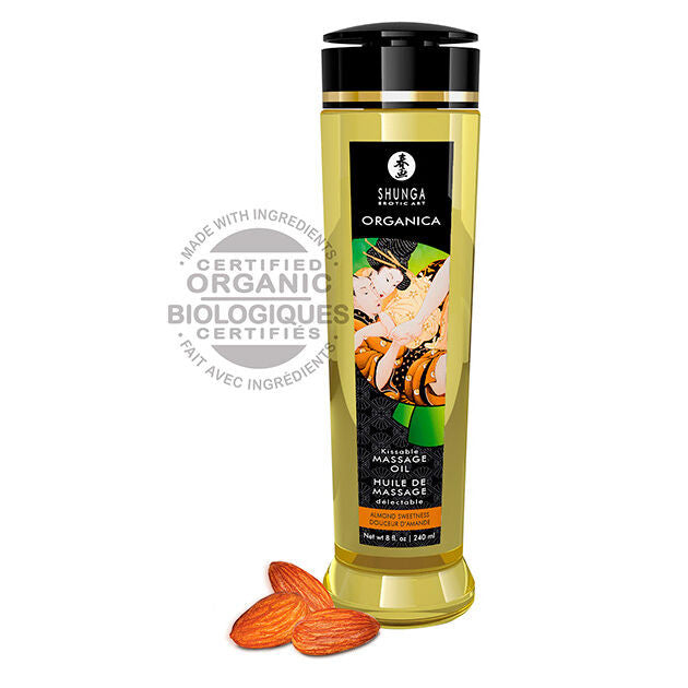 Shunga - Premium Organic Almond Massage Oil 240 Ml