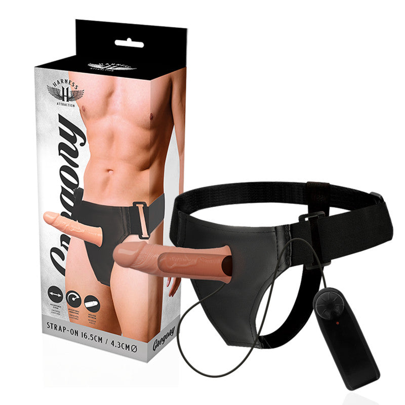 Harness Attraction - Vibrating Penis 16.5 Cm - 4.3 Cm