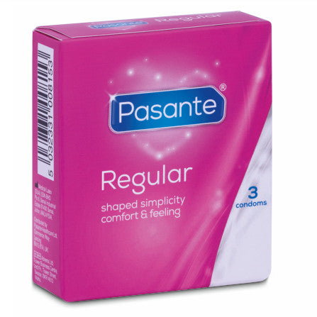 Pasante - Regular Size Condoms 3 Pcs.