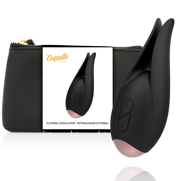 Coquette Chic Desire – Clitoral Stimulator With Black/gold Flower